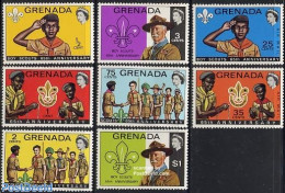 Grenada 1972 65 Years Scouting 8v, Mint NH, Sport - Scouting - Altri & Non Classificati