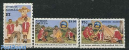 Antigua & Barbuda 1991 Scouting 3v, Mint NH, Sport - Scouting - Antigua Y Barbuda (1981-...)