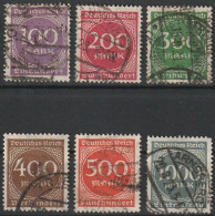 1923...268/273 O - Used Stamps