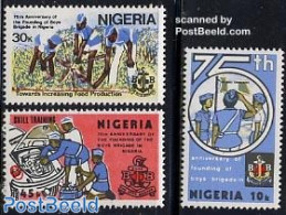 Nigeria 1983 Boys Brigade 3v, Mint NH, Transport - Various - Automobiles - Agriculture - Voitures