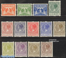 Netherlands 1926 Definitives With WM 13v Syncopatic Perf., Unused (hinged) - Neufs