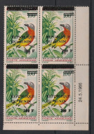 BENIN - 2008 - N°Mi. 1530 (Yv. 1086) - Oiseau 200F / 100F - Bloc De 4 Coin Daté - Neuf Luxe ** / MNH / Postfrisch - Benin – Dahomey (1960-...)