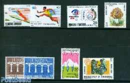 Andorra, Spanish Post 1984 Yearset 1984, Complete, 8v, Mint NH, Various - Yearsets (by Country) - Nuevos