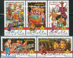 Malta 2001 Carnival 5v, Mint NH, Various - Folklore - Malte