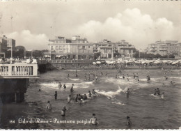 LIDO DI ROMA-ROMA-PANORAMA PARZIALE-CARTOLINA VERA FOTOGRAFIA- VIAGGIATA IL 11-8-1957 - Otros & Sin Clasificación