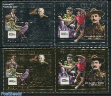Guinea, Republic 2001 Death Of Lord Baden Powell 4v (2x[:]), Mint NH, Sport - Scouting - Other & Unclassified