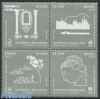 Brazil 2013 Cemetaries 4v [+], Mint NH - Unused Stamps