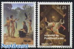 Brazil 1997 Anchieta, Vieira 2v, Joint Issue Portugal, Mint NH, Religion - Various - Religion - Joint Issues - Ongebruikt