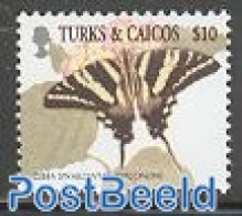 Turks And Caicos Islands 2002 Butterfly 1v ($10), Mint NH, Nature - Butterflies - Autres & Non Classés