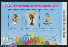 Brazil 2014 Worldcup Football S/s, Mint NH, Sport - Football - Unused Stamps