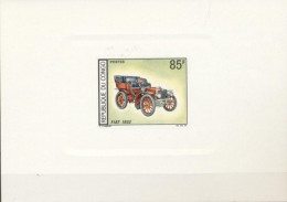Congo Brazaville 1966, Old Car, FIAT 1902, Block COLOUR PROOFS - Nuevas/fijasellos