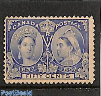 Canada 1897 50c, Ultramarin, Stamp Out Of Set, Unused (hinged) - Ongebruikt