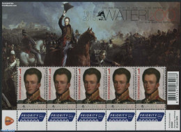 Netherlands 2015 200 Years Battle Of Waterloo M/s, Mint NH, History - Various - Kings & Queens (Royalty) - Militarism .. - Ongebruikt