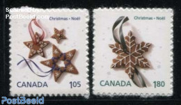 Canada 2012 Christmas 2v S-a, Mint NH, Health - Religion - Food & Drink - Christmas - Nuevos