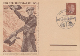 Dt. Reich Mi.Nr. P 308b/03 Sonderpostkarte Tag Der Briefmarken 1942 Kriegsmarine - Andere & Zonder Classificatie