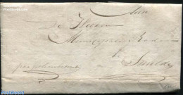 Netherlands 1812 Local Letter Smilde (transported By Police Officer), Postal History, Various - Police - ...-1852 Préphilatélie