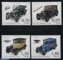 Luxemburg 2016 Welfare, Antique Cars 4v, Mint NH, Transport - Automobiles - Nuevos