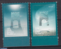 Iceland 2017 Europa, Castles 2v S-a, Mint NH, History - Europa (cept) - Art - Castles & Fortifications - Nuovi