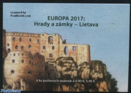 Slovakia 2017 Europa, Castles S-a Booklet, Mint NH, History - Europa (cept) - Stamp Booklets - Art - Castles & Fortifi.. - Ongebruikt