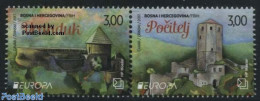 Bosnia Herzegovina - Croatic Adm. 2017 Europa, Castles 2v [:], Mint NH, History - Europa (cept) - Art - Castles & Fort.. - Kastelen