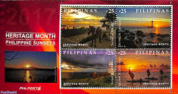 Philippines 2017 Sunsets S/s, Mint NH, Nature - Science - Sport - Transport - Various - Horses - Meteorology - Sailing.. - Klima & Meteorologie