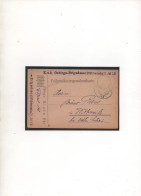 AUTRICHE-HONGRIE,1916, K,U,K,GEBIRGS-BRIGADESANITATSANSTALT N°12,  FELDPOST 68 - Brieven En Documenten