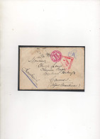 AUTRICHE-HONGRIE,1915, LETTRE AVEC CORRESPONDANCE PRISONNIER DE GUERRE FRANCAIS, MAUTHAUSEN, VIA FRANCE, CENSURE - Briefe U. Dokumente