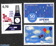 Luxemburg 2018 Anniversaries 3v, Mint NH, Art - Clocks - Unused Stamps