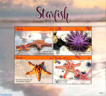 Tuvalu 2018 Starfish 4v M/s, Mint NH, Nature - Shells & Crustaceans - Vie Marine