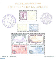 France 2018 Orphelins De La Guerre 8v M/s, Mint NH, History - Stamps On Stamps - World War I - Neufs