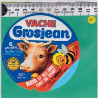 C1289 FROMAGE FONDU VACHE GROJEAN 6 PORTIONS MAYA ET SES AMIS 170 Gr - Formaggio