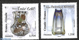 France 2018 Joint Issue With Croatia 2v, Mint NH, Various - Joint Issues - Art - Ceramics - Unused Stamps