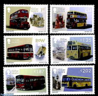 Isle Of Man 2019 Buses 6v, Mint NH, Transport - Automobiles - Ships And Boats - Autos