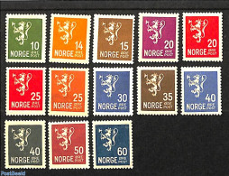 Norway 1926 Definitives 13v, Unused (hinged) - Unused Stamps