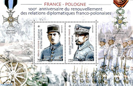 France 2019 Joint Issue With Poland S/s, Mint NH, History - Various - Decorations - Joint Issues - Neufs