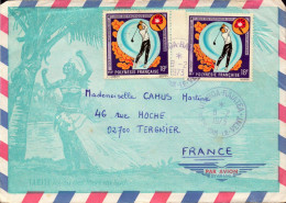 Lettre De Polynesie Francaise, Uturoa-raiatea, Iles Sous Le Vent, 4e Jeux Du Pacifique - 1961-....