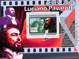 Guinea, Republic 2007 Luciano Pavarotti S/s, Mint NH, Performance Art - Music - Música