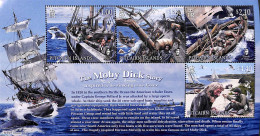 Pitcairn Islands 2020 The Moby Dick Story S/s, Mint NH, Transport - Ships And Boats - Art - Books - Schiffe