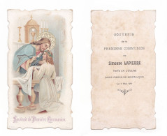 Montluçon, 1re Communion De Simonne Lapierre, 1911, église Saint-Pierre - Devotion Images