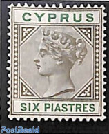 Cyprus 1894 6Pia, Stamp Out Of Set, Unused (hinged) - Unused Stamps