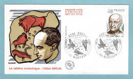 FDC France 1977 -  Abbé Breuil - YT 1954 - 50 Mortain - 1970-1979