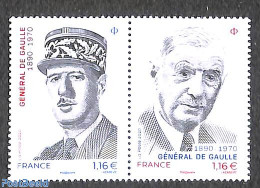 France 2020 Charles De Gaulle 2v [:], Mint NH, History - French Presidents - Politicians - Unused Stamps
