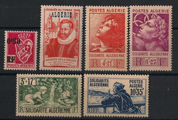 ALGERIE - Année Complète 1946 - N°YT. 247 à 252 - Complet - 6 Valeurs - Neuf Luxe ** / MNH / Postfrisch - Annate Complete