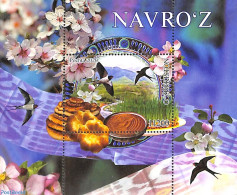 Uzbekistan 2020 Novruz S/s, Mint NH, Health - Nature - Food & Drink - Birds - Ernährung