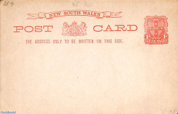 Australia, New South Wales 1902 Postcard 1d, Thick Cardboard, Unused Postal Stationary - Sonstige & Ohne Zuordnung