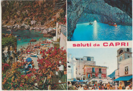 Napoli   Carte Circulée ( Multivue ( 3  ) Saluti  Da  CAPRI - Napoli (Neapel)