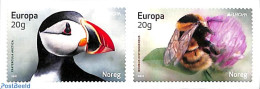 Norway 2021 Europa, Endangered Animals 2v S-a, Mint NH, History - Nature - Europa (cept) - Bees - Birds - Insects - Ungebraucht