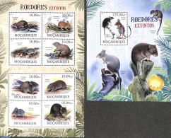 Mozambique 2012 Extinct Rodents 2 S/s, Mint NH, Nature - Animals (others & Mixed) - Mozambique