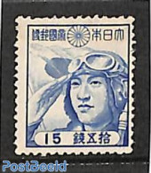 Japan 1942 15s, Stamp Out Of Set, Mint NH, Transport - Aircraft & Aviation - Ongebruikt