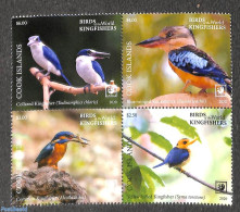 Cook Islands 2020 Kingfishers 4v [+], Mint NH, Nature - Birds - Kingfishers - Other & Unclassified